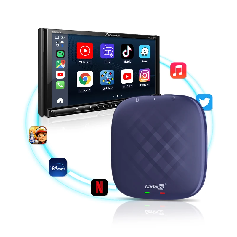 【技適対応】8GB+128GB CarlinKit TboxAmbient 2023 Carlinkit CPC200-Tbox Plus Carplay AI Box Android 13 8+